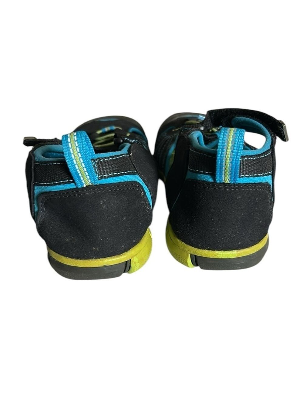 Keen Seacamp II Big Kids Water Sandals in Black and Brilliant Blue UNISEX SIZE 5 - Picture 4 of 10